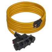 WOODS PRO Rallonge électrique 10/3 Woods, 20 A, 14-AWG, 3 prises, 25'  1912SW0002