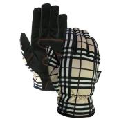 Workhorse Large Female Plaid Leather Insulated Winter Gloves