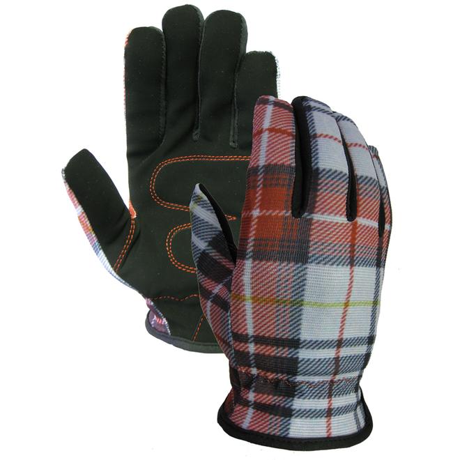 Gants d'hiver isolés Workhorse en cuir à carreaux pour femmes, grands