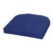 Coussin de siège extérieur Style Selections, 20,5 po x 18,5 po x 2,75 po, polyester, bleu marine
