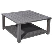 Table à café pour patio Colridge, carré, brun