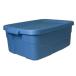 Centrex Plastics Rugged Tote 10-gal. Snap Lid Blue Stackable Storage ...