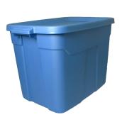 Centrex Plastics Rugged Tote 18-gal. Snap Lid Blue Stackable Storage Box