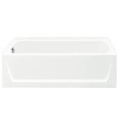 Sterling 30-in x 60-in White Solid Surface Rectangular Bathtub with Left-Hand Drain