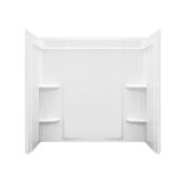 Sterling Medley 60 x 30 x 77-in White Vikrell Alcove Shower Wall Surround Modular Set