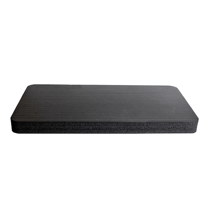 Coussin en mousse pour genoux Tommyco noir de 17,5 po x 11,5 po