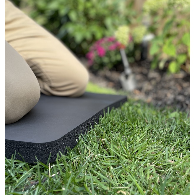 Coussin en mousse pour genoux Tommyco noir de 17,5 po x 11,5 po