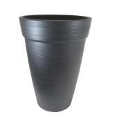 Vase Shell de Grosfillex résine noir 15,79 x 21,17 po