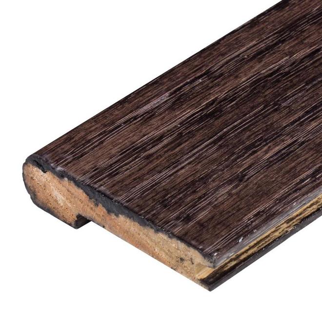 Flexco 0.5-in x 78.0-in Dark Chocolate Oak Stair nose Floor Moulding