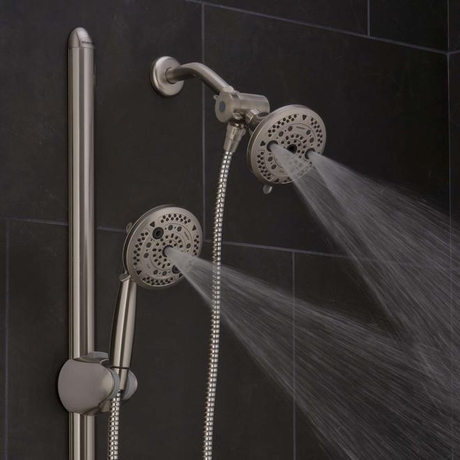 Oxygenics Easy Slide Bar with Force Combo 2 GPM Brushed Nickel 120