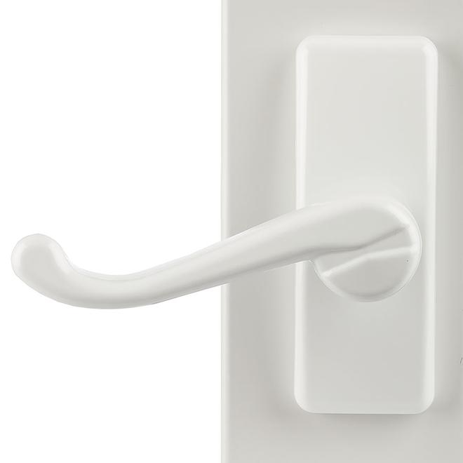 Porte moustiquaire à charnières en aluminium blanc Pembrook 36 po x 81 po LARSON