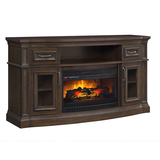 Electric Fireplace Tv Unit 26 X 64 22 3 4 Brown