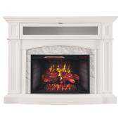 Infrared Electric Fireplace - White Marble - 1500 W