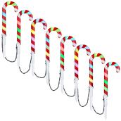 Lumières canne de bonbon Gemmy, multicolores, 8/pqt