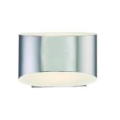 Eurofase 6.25-in W 1-Light Chrome Ambient Hardwired Wall Sconce