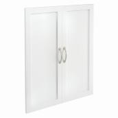 ClosetMaid SuiteSymphony 25-in W x 30-in H Pure White Shaker-Style Wood Laminate Doors with Satin Nickel Handles