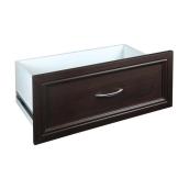 ClosetMaid SuiteSymphony Midnight Brown 25" Traditional Deep Drawer With Soft Close Glides