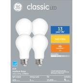GE Soft White 40W Replacement LED Light Bulbs General Purpose A19 (4-Pack)