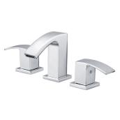 AquaSource AMARI Chrome 2-Handle Widespread WaterSense Bathroom Sink Faucet with Drain (Valve Included)