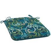 Deep Seat Cushion Chair - Polyester - 18" x 19" x 2.5" - Blue