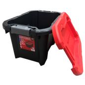 CRAFTSMAN 37-L Black Plastic Storage Box with Latching Lid