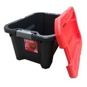 CRAFTSMAN 75-L Black Plastic Storage Box with Latching Lid
