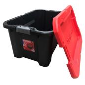 CRAFTSMAN 113-L Black Plastic Storage Box with Latching Lid