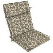 Coussin Southwest de Style Selections pour chaise à dossier haut, 44 po x 21 po, beige