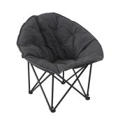 Style Selections Moon Folding Chair - Metal - 33.9-in x 24.4-in x 32.3-in - Grey