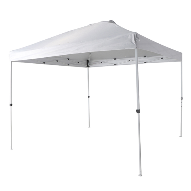 Style Selections 10 x 10-ft Steel/Polyester White Pop-Up Canopy