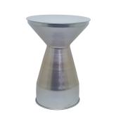 Tabouret de jardin allen + roth, 19 po x 14 po, métal, chrome
