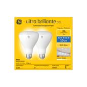 Ampoules de remplacement à DEL ultra brillantes blanc doux de GE BR30 150 W, pour éclairage d'intérieur courant (2/pqt)