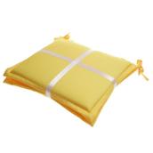Style Selections Bistro Chair Cushion - 18-in x 15-in - Yellow - 2-Piece