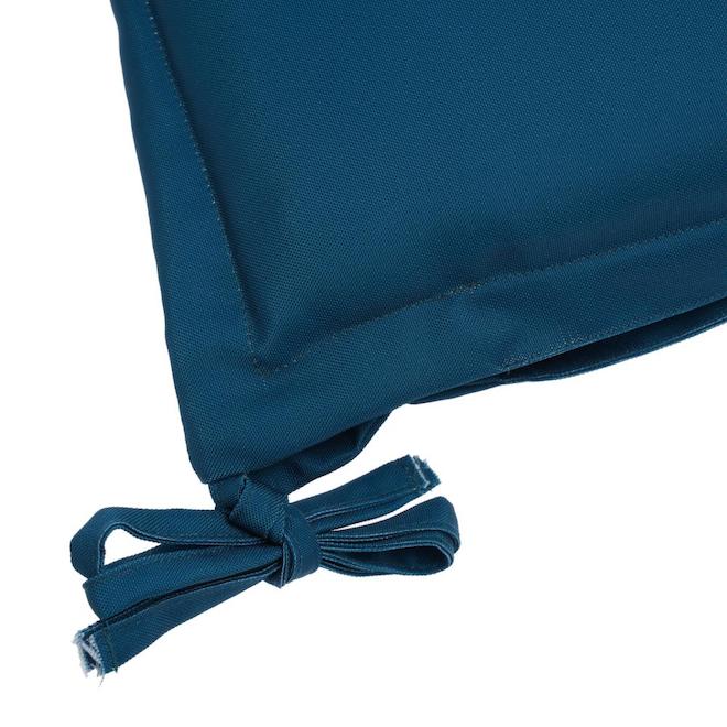 Style Selections Bistro Chair Cushions 18-in x 15-in - Teal - 2-Piece