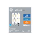 GE Classic 40 W Replacement LED Decorative Blunt Tip Candelabra Base BC Light Bulbs (6-Pack)