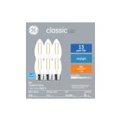 GE Daylight 40W Replacement LED Clear Decorative Medium Base BM Light Bulbs (6-Pack)