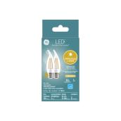 Ampoules de remplacement LEDCAM GE 60WDusk to Dawn , blanc doux, culot moyen décoratif (paquet de 2 unités)