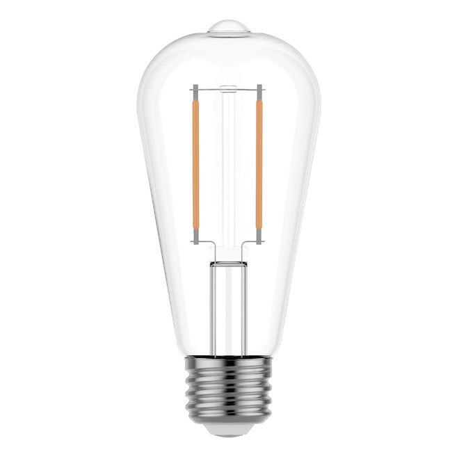 Ampoules de remplacement DEL lumière du jour HD REFRESH de GE ST19 de 60 W, transparentes, décoratives (paquet de 2)