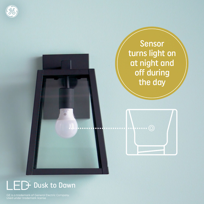 GE LED+ Dusk to Dawn Soft White 100W Replacement LED General Purpose A21 Light Bulb (1-Pack)