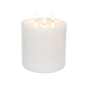 Danson Decor Indoor Outdoor Flameless Candle LED Lights - 6-in x 6-in - White