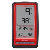 Thermomètre numérique avec horloge, Craftsman(MD), plastique, rouge