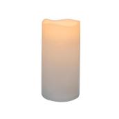Danson Decor Indoor Outdoor Flameless Candle with Flickering LED Light - 3-in x 6-in - White