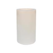 Danson Decor Indoor Outdoor Flameless Candle with Flickering LED Light - 6.5-in x 10.6-in - White