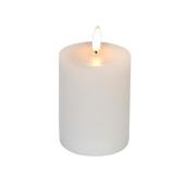 Danson Decor Vanilla Scented Flameless Candle with Flickering LED Light - 3-in x 4-in - White