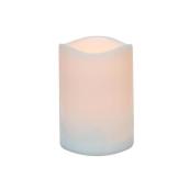 Danson Decor Indoor Outdoor Flameless Candle with Flickering LED Light - 3-in x 4-in - White
