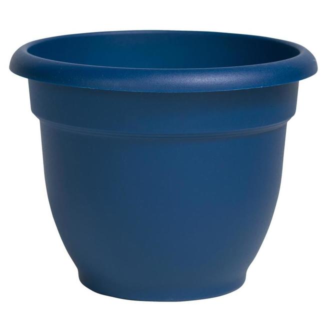 Jardinière classique Bloem Ariana en résine, 12 po, bleu