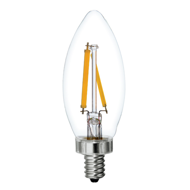 Ampoules DEL BC de GE à culot de type candélabre, 60 W, blanc doux, paquet de 6