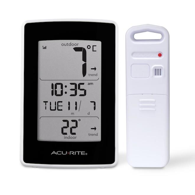 AcuRite Indoor Digital Thermometer Humidity Monitor Temperature Tabletop/Wall Mountable 