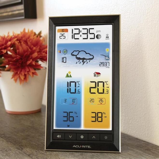 Thermomètre sans-fil AcuRite intérieur et extérieur avec support