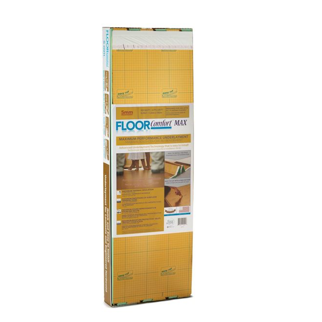 Floor Comfort 5 mm Premium HFPS/Film Floor Underlayment - 100 sq ft